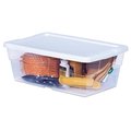 Sterilite Corporation Sterilite 16428012 6 Quart Storage Box With White Lid 501835